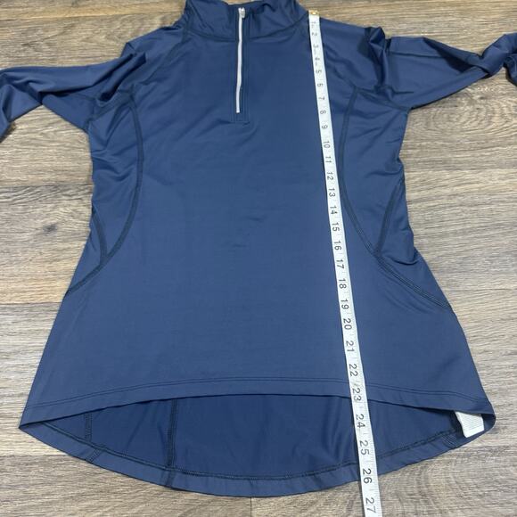 BloqUV Women's UPF 50 Sun Protective Mock Neck Top Size M Midnight Blue - Picture 5 of 13